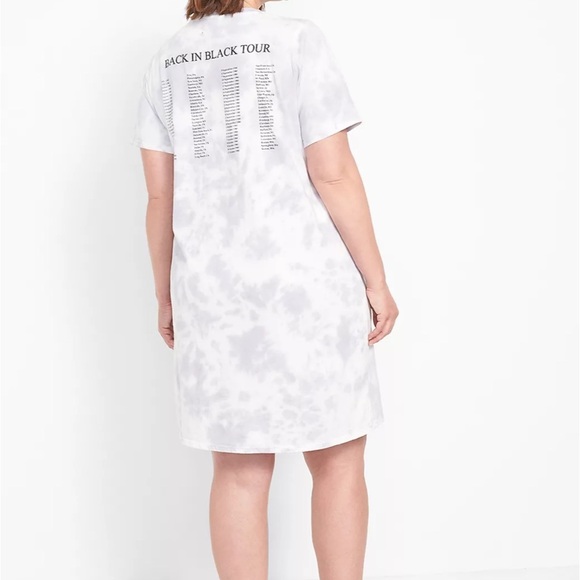 Lane Bryant AC/DC Tie Dye T-Shirt Dress 22/24 - Picture 2 of 10